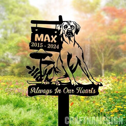 Custom Dog Grave Marker, Dog Breed Sign, Dog Memorial Gift, Garden Sign, Dogs Lovers Gift in Saudi Arabia