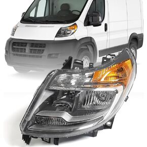 5 Pins Headlight Assembly for Ram ProMaster Cargo Van 1500 2500 3500 2014-2022 Halogen Headlamp w/o DRL Right Passenger Side RH 4725944AK CH2503254 in Kuwait