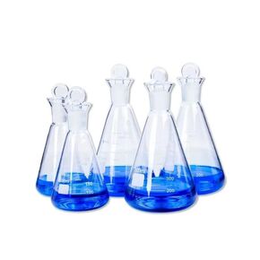 Borosilicate Glass Fixed Iodine Volumetric Flask - Stoppered Triangular Flask 19/24/29 Standard(500ml Joint 24) in Saudi Arabia