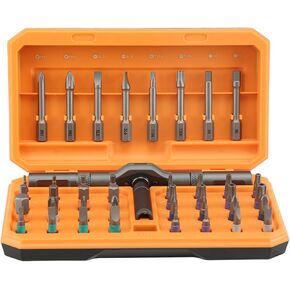 42 in 1 Ratchet Kit, Alloy Steel Magnetic Bits with Flexible Ratchet Handle, Portable Storage for Electronic Repair, Furniture, Computer in Kuwait