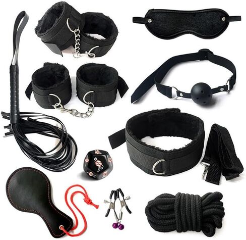 10 Piece Classic Black Nylon Indoor Set, Easy to Carry, Equipped with Handmade Nylon Rope and Hanger - D10 in Saudi Arabia