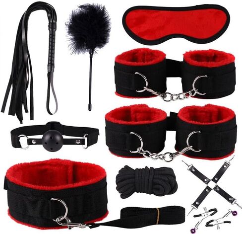 Red Ten Piece Adjustable Fitness Equipment Indoor Gym Exercise Set, Couple Gift - H4 in Saudi Arabia