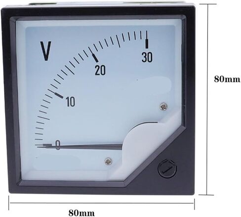 1PCS DC Analog Square 6C2-V 80 * 80mm Voltmeter(150V) in Saudi Arabia