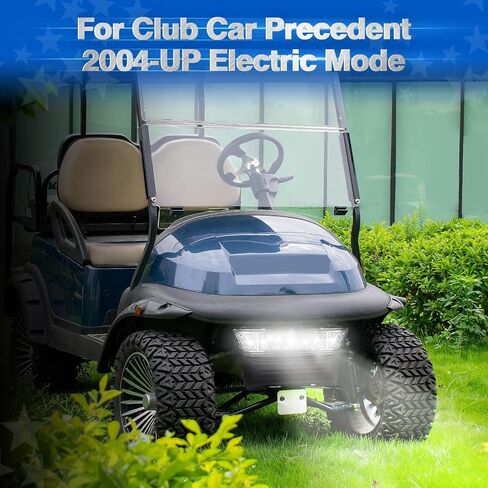 NOKINS Club Car Precedent Light Kit with Bumper for Club Car Precedent 2004-UP Electric Gas Golf Cart - 12V LED Headlight & Turn Signal Light(Fit #102524800/1025248-01) in Kuwait