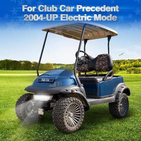 NOKINS Club Car Precedent Light Kit with Bumper for Club Car Precedent 2004-UP Electric Gas Golf Cart - 12V LED Headlight & Turn Signal Light(Fit #102524800/1025248-01) in Kuwait