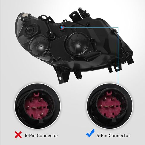 5 Pins Headlight Assembly for Ram ProMaster Cargo Van 1500 2500 3500 2014-2022 Halogen Headlamp w/o DRL Right Passenger Side RH 4725944AK CH2503254 in Kuwait