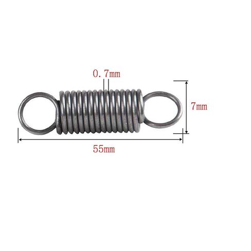 Pull Spring Double Loop Closed Hook, Extension Spring Loop Hook Tension Spring Pack of 10 Multiple Sizes(0.7 x 7 x 75 mm) in Kuwait