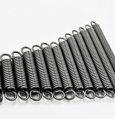 Pull Spring Double Loop Closed Hook, 10 Pcs Extension Spring Loop Hook Tension Spring 1.2x11mm Multiple Sizes(1.2 x 11 x 45 mm) in Saudi Arabia