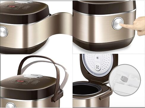 طباخ الأرز 4/5L سعة كبيرة سبيكة الألومنيوم سبيكة غير لاصقة للمنزل التجاري 2 ~ 7 أشخاص الأرز (الحجم: 5L) in Saudi Arabia