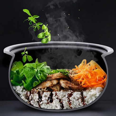 طباخ الأرز 4/5L سعة كبيرة سبيكة الألومنيوم سبيكة غير لاصقة للمنزل التجاري 2 ~ 7 أشخاص الأرز (الحجم: 5L) in Saudi Arabia