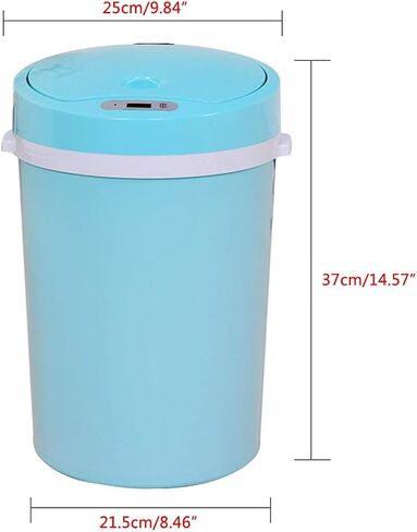 16L Automatic Intelligent Sensor Smart Trash Can Intelligent Waste Bin Sensor Dustbin Plastic Household Dry and Wet Trash Bin(C) in Saudi Arabia