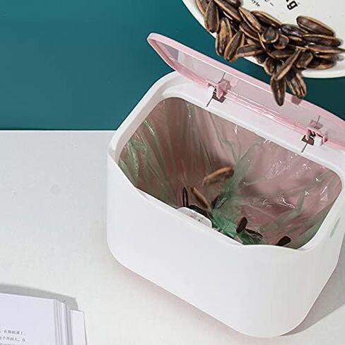 سوب سطح المكتب Can Mini Office Office STROPER BIN BIN BANTHER BIN TABLE طاولة الطعام القمامة علبة سلة المهملات (DINOSAUR WHITE-DINOSAUR DOIDLE4) in Saudi Arabia