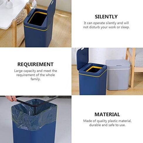 Intelligent Trash Can Contactless Garbage Can Automatic Induction Dustbin Suitable for Study, Living Room in Saudi Arabia