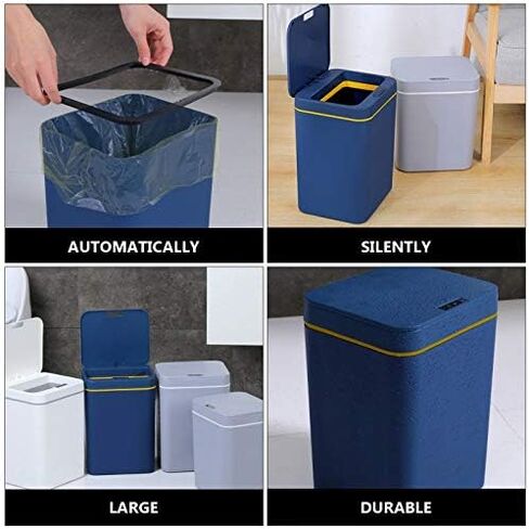 Intelligent Trash Can Contactless Garbage Can Automatic Induction Dustbin Suitable for Study, Living Room in Saudi Arabia