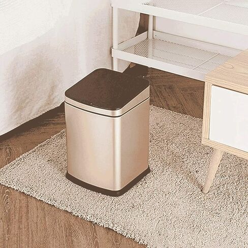 Intelligent Trash Can Sensor Dustbin Smart Sensor Waste Bin Home Rubbish Can for Kitchen Bathroom Garbage(E,15L) in Saudi Arabia