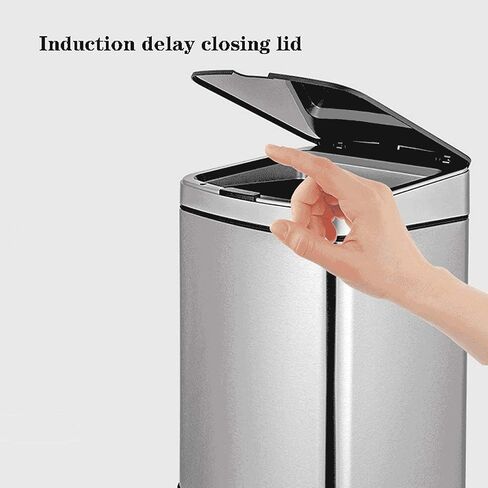 Intelligent Trash Can Sensor Dustbin Smart Sensor Waste Bin Home Rubbish Can for Kitchen Bathroom Garbage(E,15L) in Saudi Arabia
