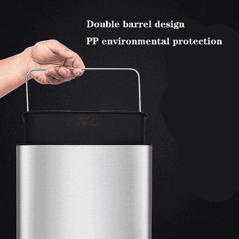 Intelligent Trash Can Sensor Dustbin Smart Sensor Waste Bin Home Rubbish Can for Kitchen Bathroom Garbage(E,15L) in Saudi Arabia