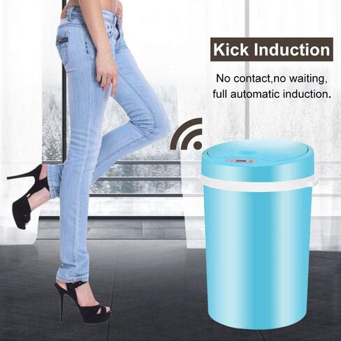 16L Automatic Induction Trash Can Touchless Smart Motion Sensor Rubbish Waste Bin Waste Garbage Bin in Saudi Arabia