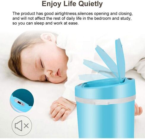 16L Automatic Induction Trash Can Touchless Smart Motion Sensor Rubbish Waste Bin Waste Garbage Bin in Saudi Arabia