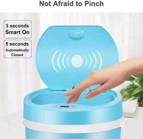 16L Automatic Induction Trash Can Touchless Smart Motion Sensor Rubbish Waste Bin Waste Garbage Bin in Saudi Arabia