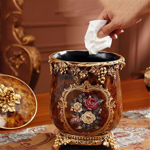 غرفة المعيشة الأوروبية طاولة القهوة سطح المكتب سلة سلة سلة مع الزخارف المنزلية الغطاء in Saudi Arabia