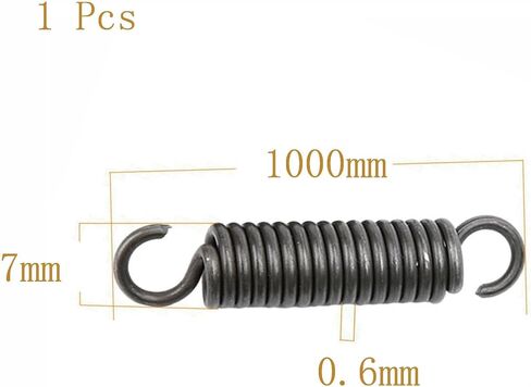 الينابيع ، dualhooksprings ، الفولاذ الربيعي ، قطر الأسلاك 0.6 مم ، OD 7 مم ، الطول المجاني 100-1000 مم ، 5 أجزاء (0.6 × 7 × 140 مم) in Kuwait