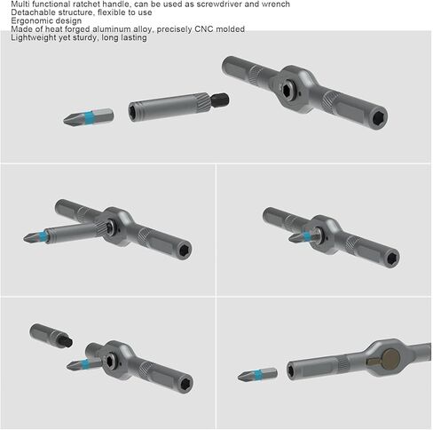 42 في 1 مجموعة راتشيت ، أجزاء مغناطيسية من سبائك الصلب مع مقبض السقاطة المرن ، تخزين محمول للإصلاح الإلكتروني والأثاث والكمبيوتر in Kuwait
