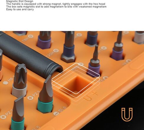 42 في 1 مجموعة راتشيت ، أجزاء مغناطيسية من سبائك الصلب مع مقبض السقاطة المرن ، تخزين محمول للإصلاح الإلكتروني والأثاث والكمبيوتر in Kuwait