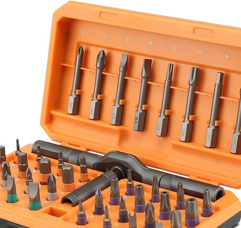 42 في 1 مجموعة راتشيت ، أجزاء مغناطيسية من سبائك الصلب مع مقبض السقاطة المرن ، تخزين محمول للإصلاح الإلكتروني والأثاث والكمبيوتر in Kuwait