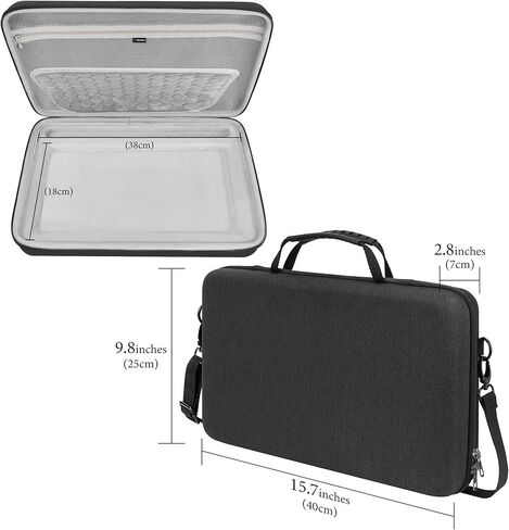 Geekria Hard Shell Travel Careing Case ، حقيبة واقية إيفا متوافقة مع Blackmagic Design Davinci حلقة ألوان صغيرة (رمادية داكنة) in Saudi Arabia