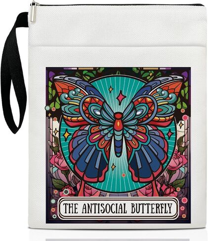 Reading is My Therapy - Daisy Flower Book Sleeve, Book Lovers Gifts Book Pouch Book Sleeve with Zipper and Front Pocket Reader Gifts Birthday Gifts for Adult Teen Teacher -12 in Saudi Arabia