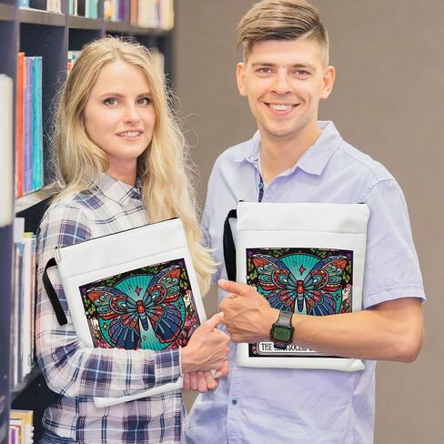 Reading is My Therapy - Daisy Flower Book Sleeve, Book Lovers Gifts Book Pouch Book Sleeve with Zipper and Front Pocket Reader Gifts Birthday Gifts for Adult Teen Teacher -12 in Saudi Arabia
