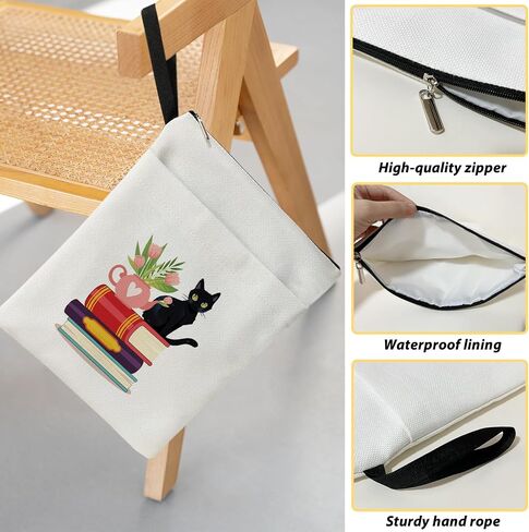 Reading is My Therapy - Daisy Flower Book Sleeve, Book Lovers Gifts Book Pouch Book Sleeve with Zipper and Front Pocket Reader Gifts Birthday Gifts for Adult Teen Teacher -12 in Saudi Arabia