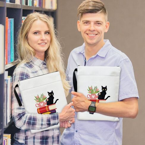 Reading is My Therapy - Daisy Flower Book Sleeve, Book Lovers Gifts Book Pouch Book Sleeve with Zipper and Front Pocket Reader Gifts Birthday Gifts for Adult Teen Teacher -12 in Saudi Arabia