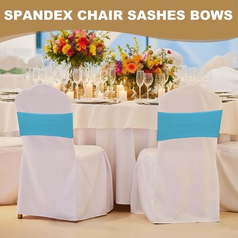 Patikil Premium Spandex Chair أقواس ، 25 جهاز كمبيوتر شخصي مرن تمتد تغطية الفرقة علاقات مع مشبك شريط التمرير لزجاج حفلات حفلات عيد الميلاد ، الليمون الأصفر in Saudi Arabia