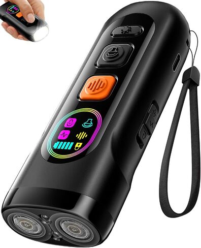 Dog Bark Deterrent Devices Anti Barking Device for Dogs Ultrasonic Bark Stopper Portable Dog Training Tool Indoor Outdoor Up to 50ft Correct Bad Behavior of Own or Neighbor's Dog (Orange) in Saudi Arabia