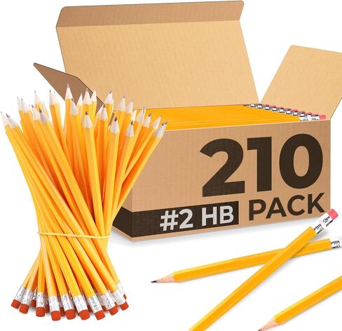 Pencils Bulk, 365 Pack, Pre Sharpened #2, Pencils for Kids, Easy Hold Grip With Erasers On Top, Sharpened #2 HB for Effortless Writing, Perfect for Classroom Use and Back to School Supplies in Saudi Arabia