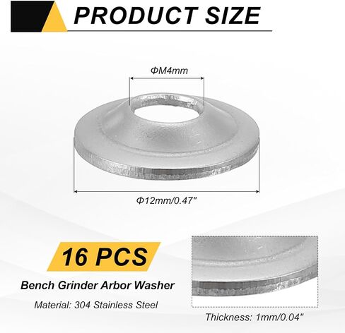 meccanixity 16 pcs m4 arbor asher ، 1x12mm 304 مقعد مقعد المقعد المقعد المقعد المقاوم للصدأ غسالة الشجرة لمقاعد البدل in Saudi Arabia