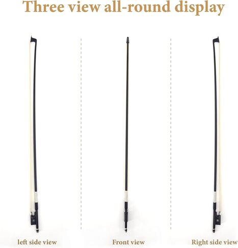 القوس الكمان من ألياف الكربون ، مكافحة التشوه ، متينة ومتوازنة بشكل جيد ، مصنوعة من شعر حصان المنغوليين النطاط ، للمبالغ المهنية ، المبتدئين ، ممارسة الكمان للأطفال (4/4) in Kuwait