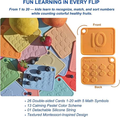 SiliABCs Alphabet Flash Cards, Non-Toxic Silicone Baby Toddler Flash Cards, Montessori Sensory ABC Toys, Preschool Learning Activities, Dishwasher Safe Silicone ABC Letters Flashcards in Saudi Arabia