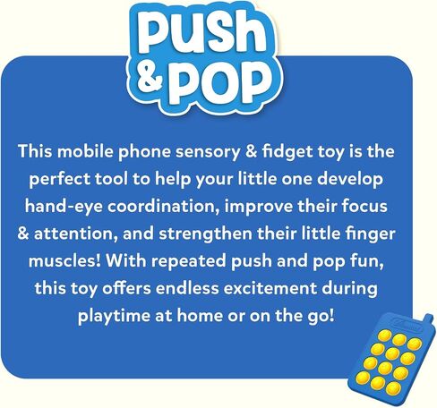 Skillmatics Sensory & Fidget Toy Phone-Play Play Play Silicone Baby Phone لمدة 9-24 شهرًا ، ومقاوم للماء وسفرًا ، وضمانًا ، ومحركًا جيدًا ، وخالي من BPA ، وآمنة للرضع والأطفال الصغار in Saudi Arabia