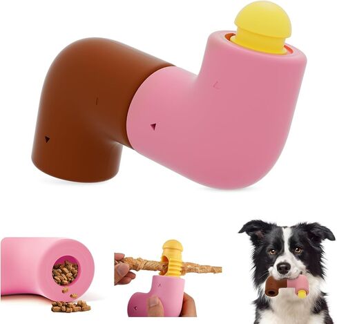 Hetoo Dog Puzzle Treicment Toys للكلاب الكبيرة: لعبة Smart Dog Toy تفاعلية تحفيز عقليًا ألعابًا لإبقائها مشغولة- لعبة موزع الطعام للكلاب المتوسطة العدوانية- 4 عبوة in Kuwait