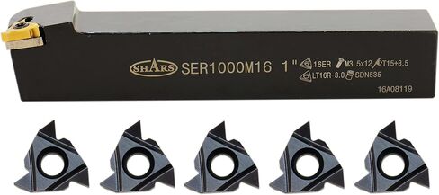 Shars 1 "RH Outside Indtering Therming حامل + 5 PCS ER16 إدراج 404-1282 + 424-1385 (5) P] in Saudi Arabia
