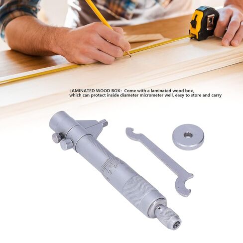 Inside Diameter Micrometer Set 5-30mm Alloy Steel Precision Measuring Tool with Wooden Case in Saudi Arabia