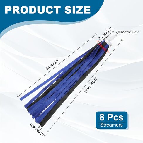 MECCANIXITY Bike Streamers Colorful Bike Tassels Scooter Handlebar Streamers Bicycle Tassel Ribbon for Girls Bicycle Tricycle Handles Accessory in Saudi Arabia