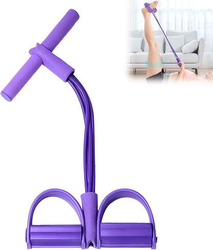 21 نطاقات مقاومة اللياقة البدنية-4 أنبوب دواسة الكاحل ، نطاقات تمتد تم ترقيتها لممارسة الرياضة معدات التمرين ، حبل توتر متعدد الوظائف ، نطاقات مقاومة دواسة القدم للنساء الرجال in Kuwait