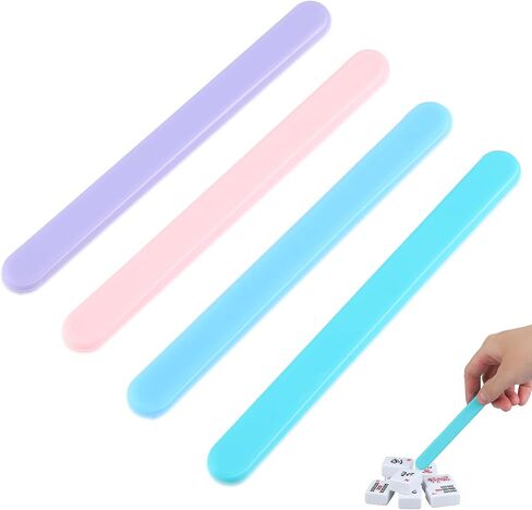4 Pcs Mahjong Tile Takers Silicone Tile Grabbers Sticks Helps to Reach Pass Pick up Mahjong Accessories Gift for Game Night Safe Easy to Clean Adjust and Organize Improve Fluency of The Game in Saudi Arabia