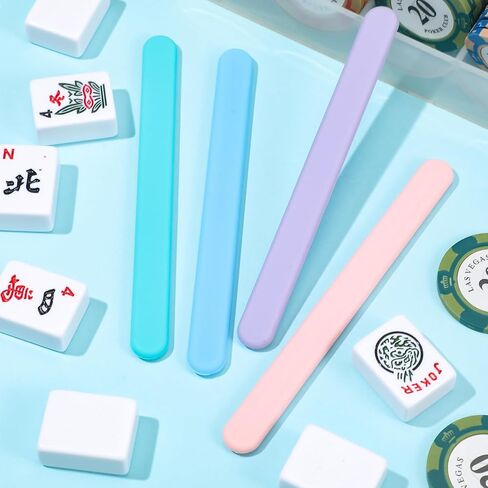 4 Pcs Mahjong Tile Takers Silicone Tile Grabbers Sticks Helps to Reach Pass Pick up Mahjong Accessories Gift for Game Night Safe Easy to Clean Adjust and Organize Improve Fluency of The Game in Saudi Arabia
