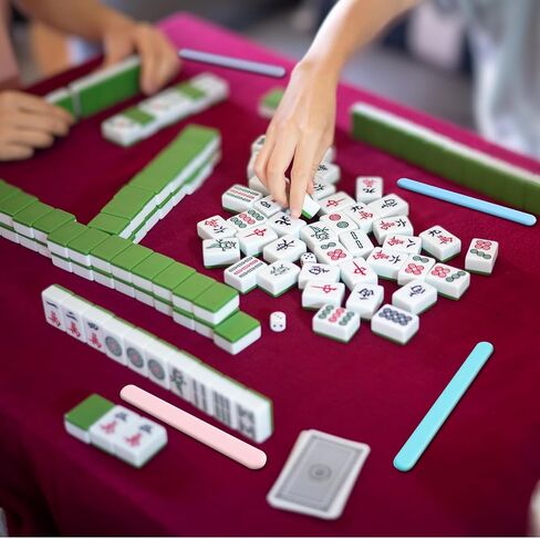 4 Pcs Mahjong Tile Takers Silicone Tile Grabbers Sticks Helps to Reach Pass Pick up Mahjong Accessories Gift for Game Night Safe Easy to Clean Adjust and Organize Improve Fluency of The Game in Saudi Arabia