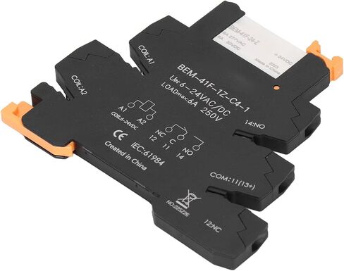 FTVOGUE DC Control AC Solid State Relay Module Ultra Thin SPDT 6A 6V to 24V, DIN Rail Mount, Relay in Saudi Arabia